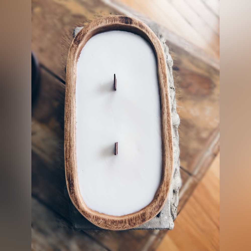 Candle Soy  Reusable Wooden Dough Bowl - Picture 5 of 10